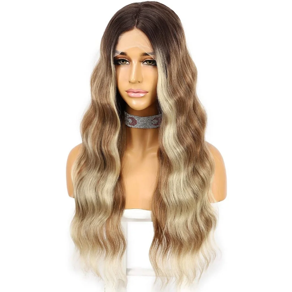 Blooming Hair Dark Brown Highlight Synthetic Wig